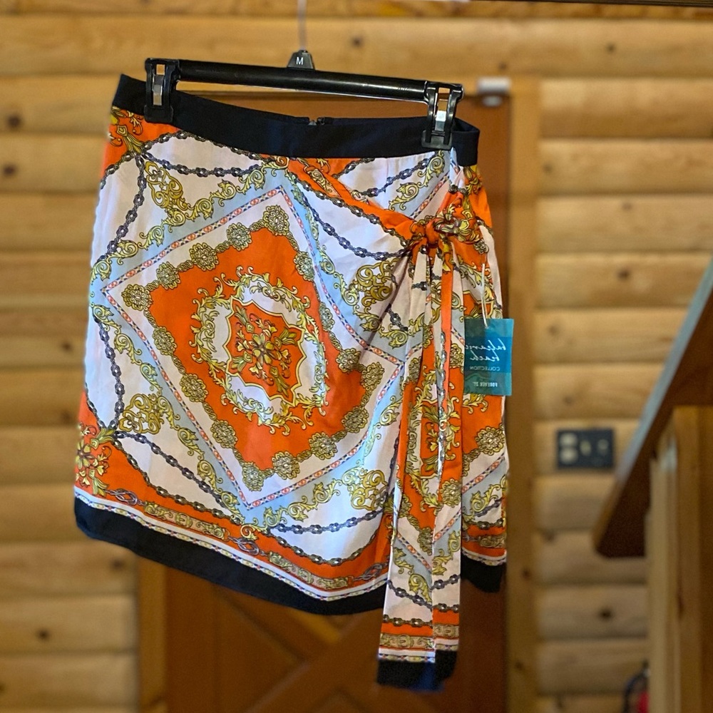 Printed mini skirt